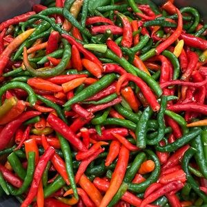 Vibrant Mixed Chili Peppers